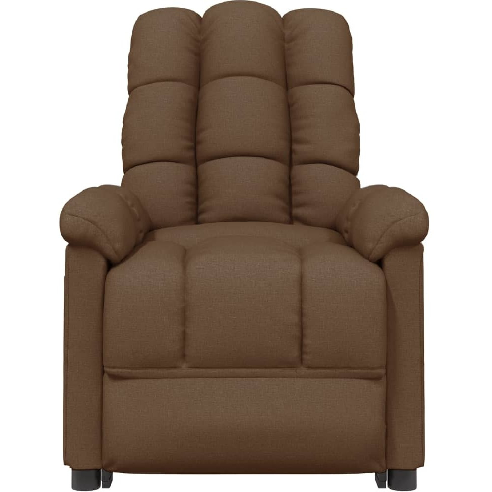 Vidaxl Massage Recliner Brown Fabric