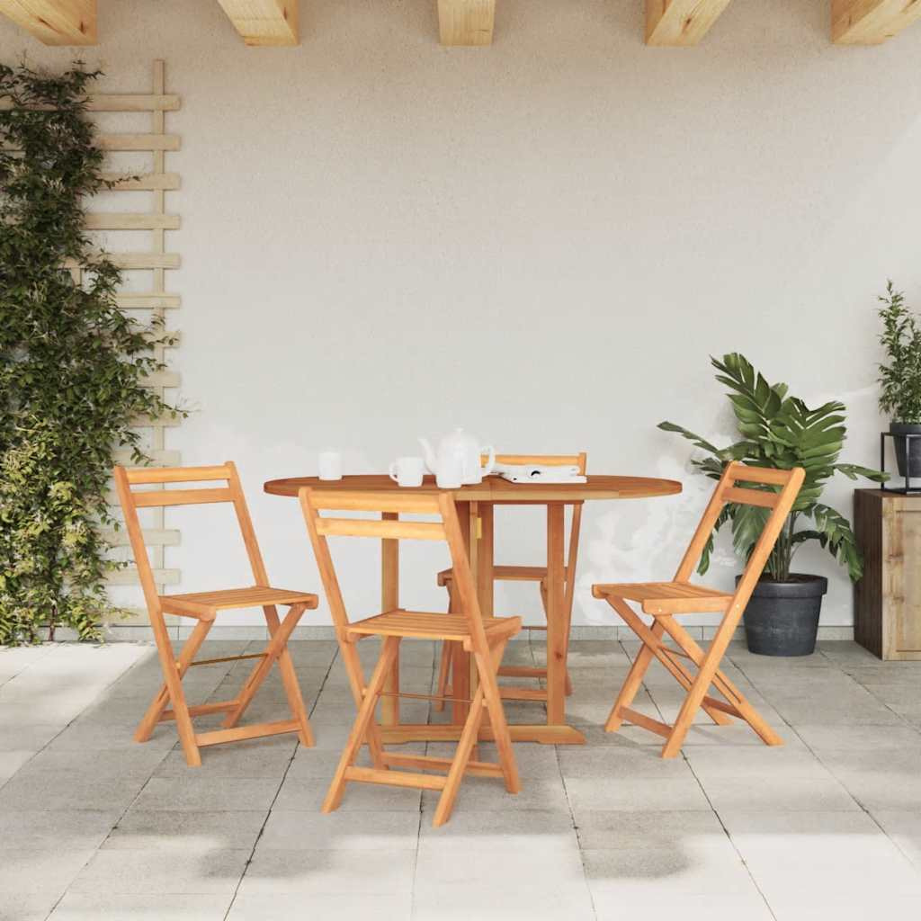Vidaxl Folding Butterfly Patio Table 47.2"&quotX27.6"&quotX29.5"" Solid Teak Wood
