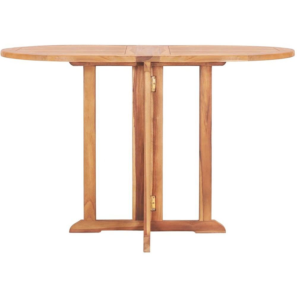 Vidaxl Folding Butterfly Patio Table 47.2"&quotX27.6"&quotX29.5"" Solid Teak Wood