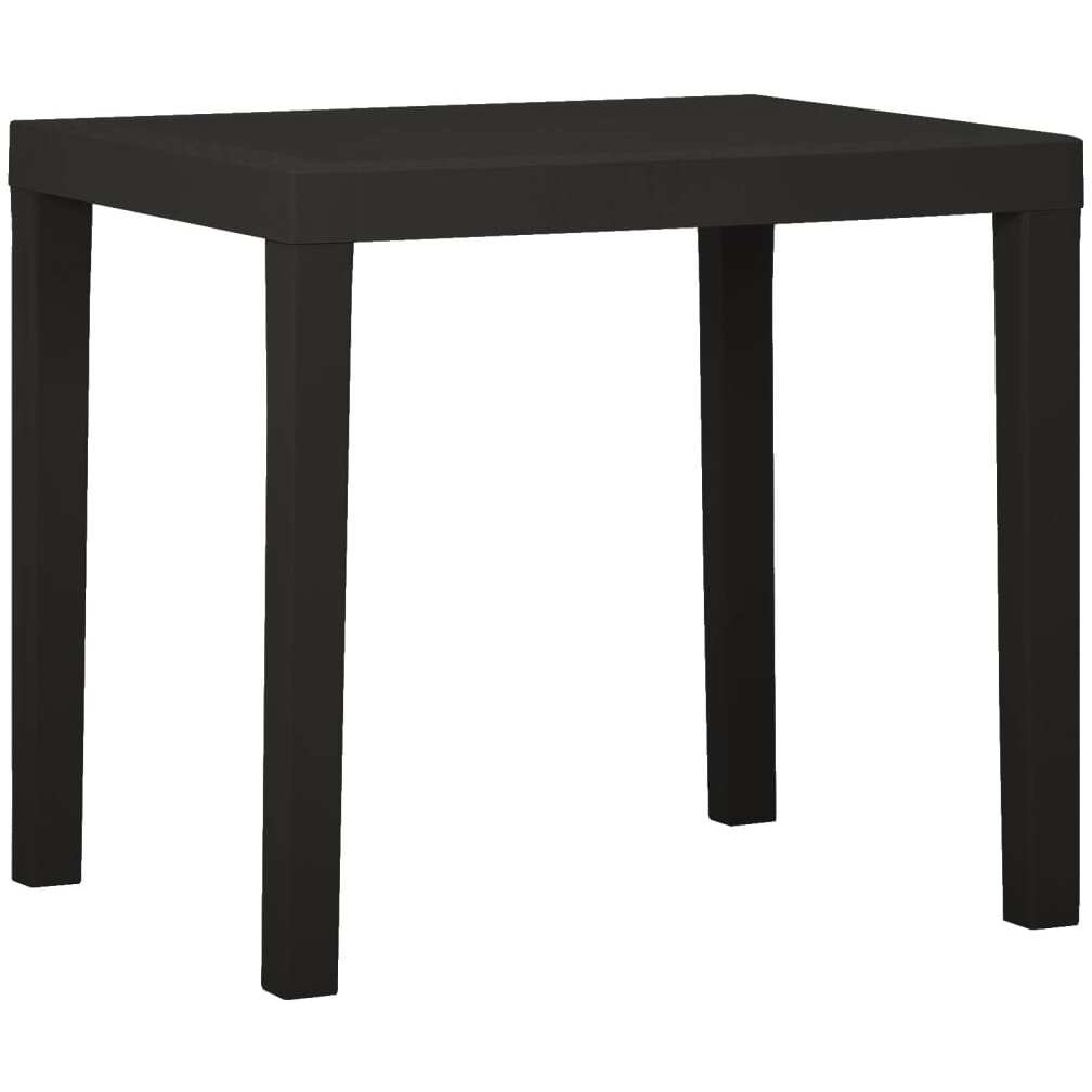 Vidaxl Patio Table Anthracite 31.1"&quotX25.6"&quotX28.3"" Plastic