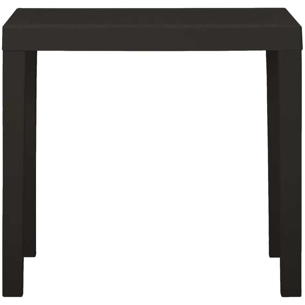 Vidaxl Patio Table Anthracite 31.1"&quotX25.6"&quotX28.3"" Plastic