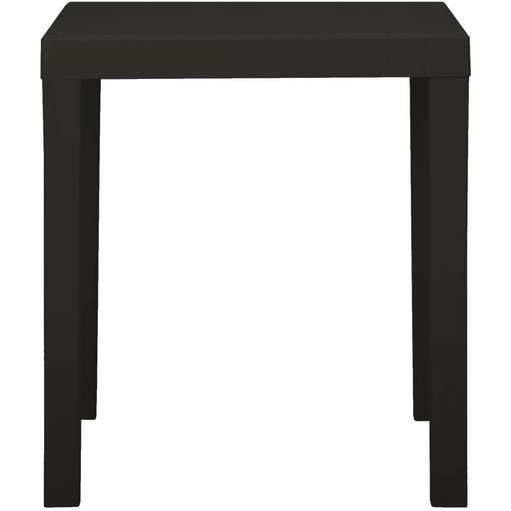 Vidaxl Patio Table Anthracite 31.1"&quotX25.6"&quotX28.3"" Plastic