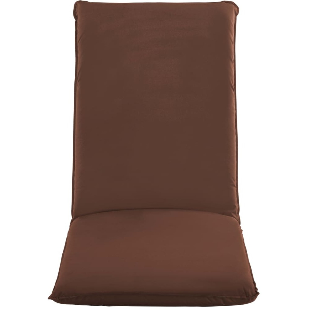 Vidaxl Foldable Sunlounger Oxford Fabric Brown