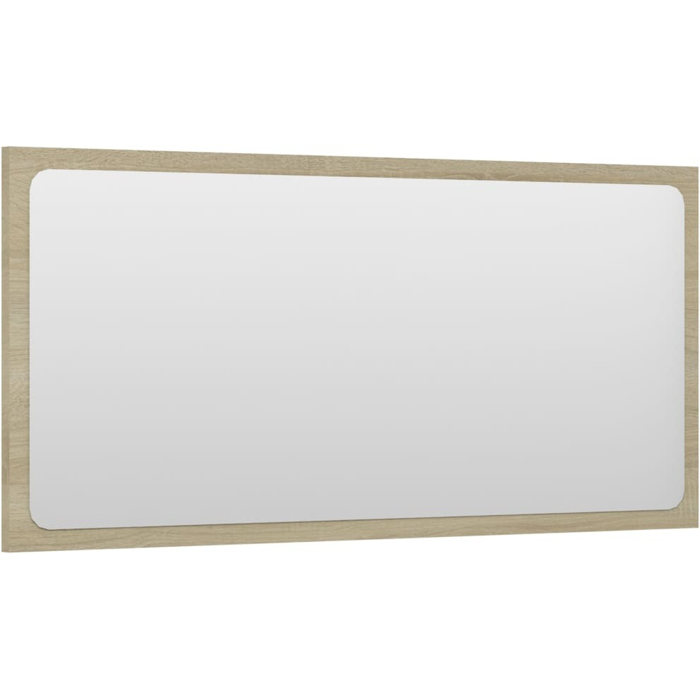 Vidaxl Bathroom Mirror Sonoma Oak 31.5"&quotX0.6"&quotX14.6"" Engineered Wood