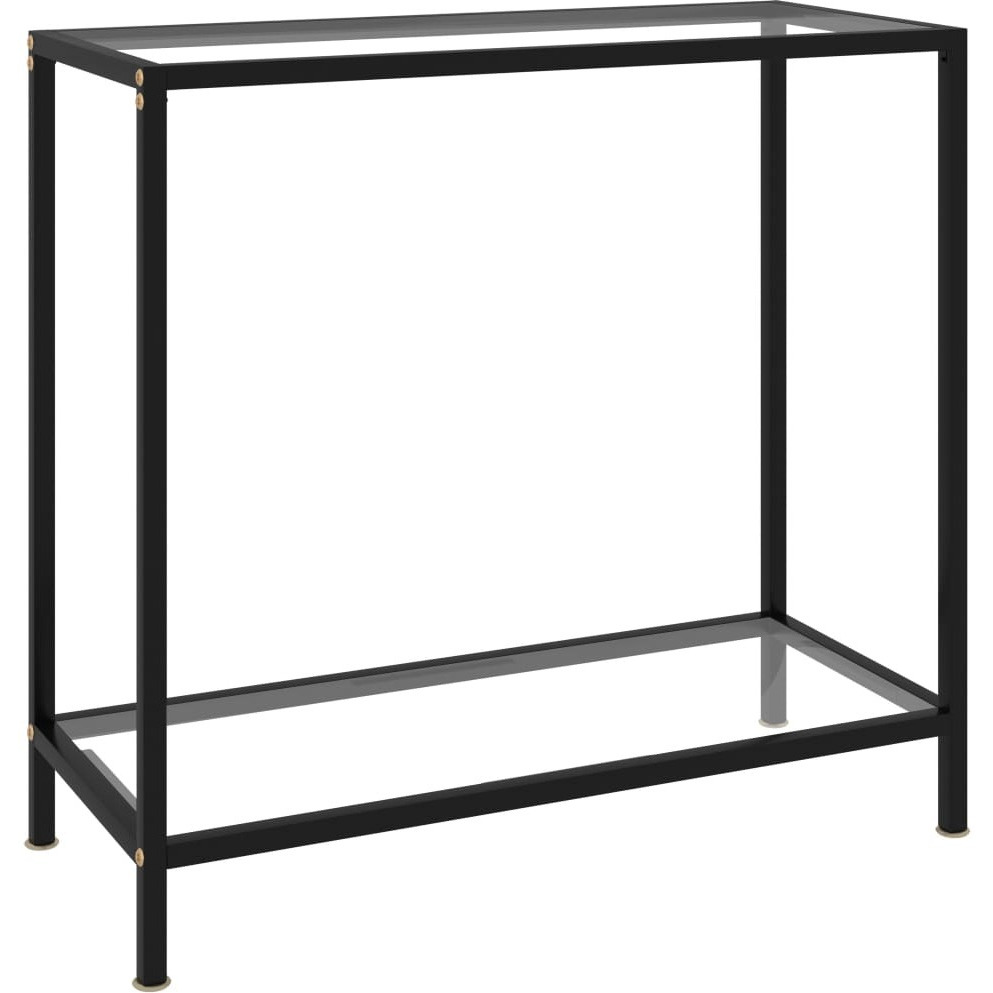 Vidaxl Console Table Transparent 31.5&quot&quotX13.8&quot&quotX29.5&quot&quot Tempered Glass