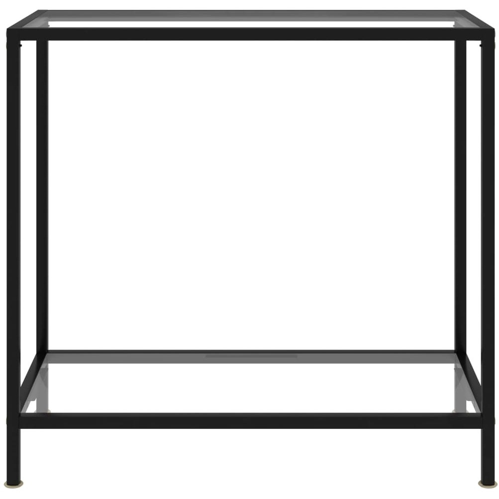 Vidaxl Console Table Transparent 31.5&quot&quotX13.8&quot&quotX29.5&quot&quot Tempered Glass