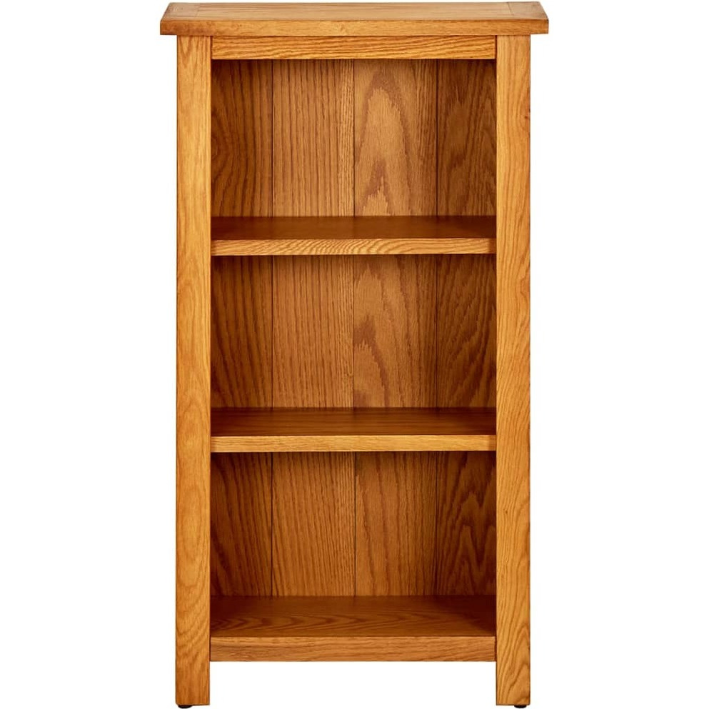 Vidaxl Bookcase 17.7"&quotX8.9"&quotX32.3"" Solid Oak Wood