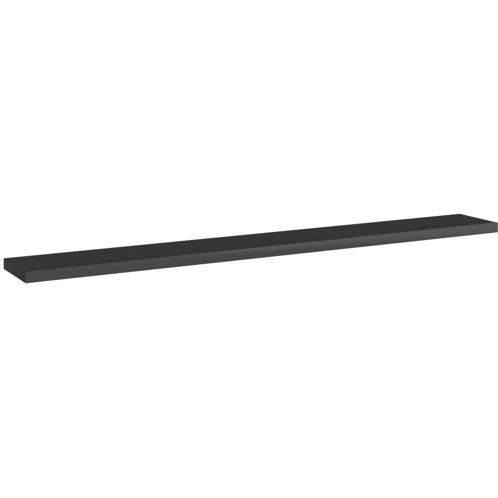 Vidaxl Bookshelf Boards 8 Pcs High Gloss Black 31.5"&quotX3.9"&quotX0.6"" Engineered Wood