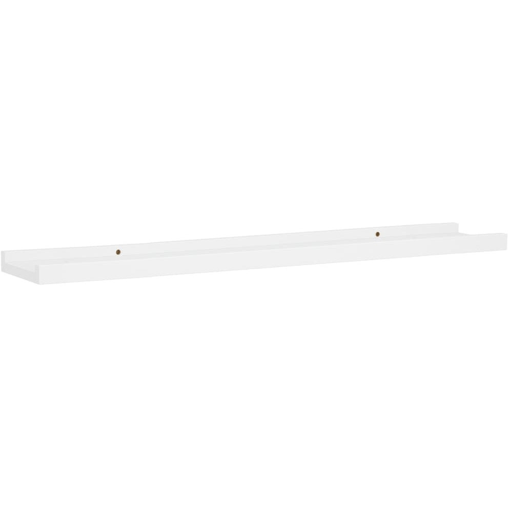 Vidaxl Picture Frame Ledge Shelves 2 Pcs White 31.5"&quotX3.5"&quotX1.2"" Mdf