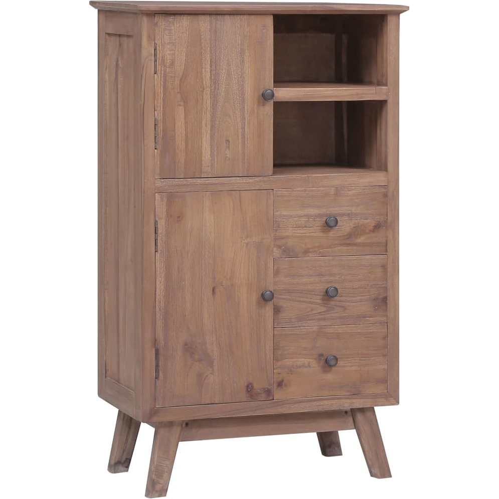 Vidaxl Highboard 23.6"&quotX11.8"&quotX39.4"" Solid Teak Wood