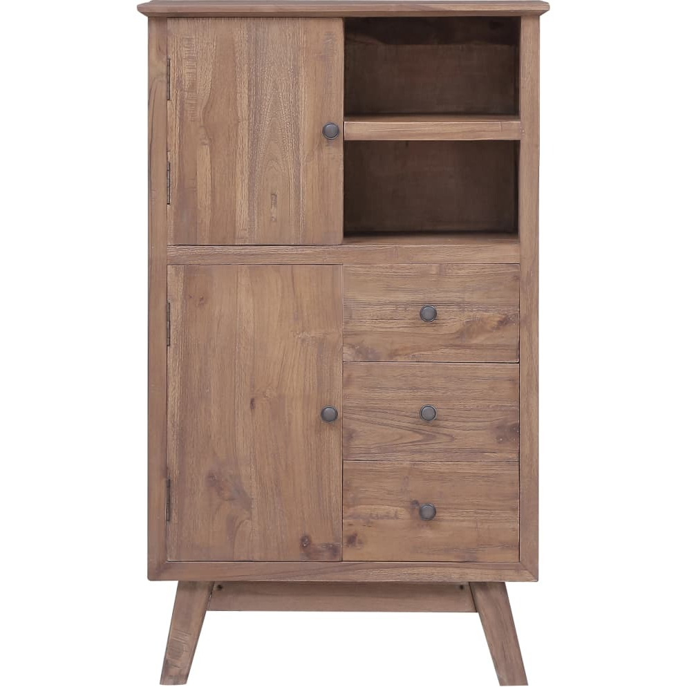 Vidaxl Highboard 23.6"&quotX11.8"&quotX39.4"" Solid Teak Wood