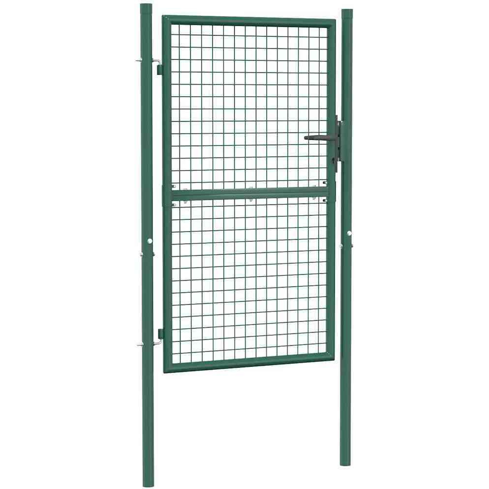 Vidaxl Fence Gate Steel 39.4"&quotX59.1"" Green