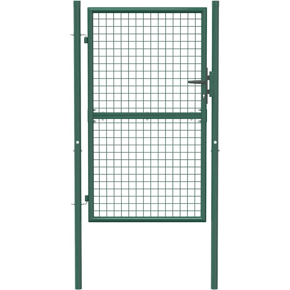 Vidaxl Fence Gate Steel 39.4"&quotX59.1"" Green