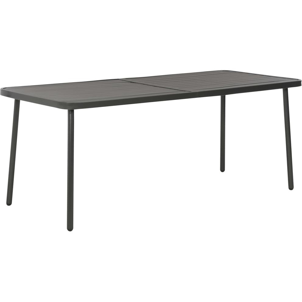 Vidaxl Patio Table Dark Gray 70.9"&quotX32.7"&quotX28.3"" Steel