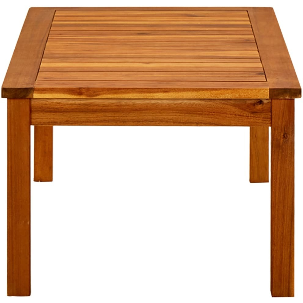 Vidaxl Patio Coffee Table 35.4"&quotX19.7"&quotX14.2"" Solid Acacia Wood