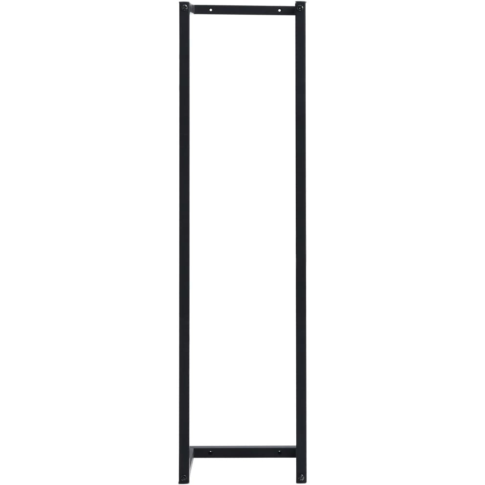 Vidaxl Towel Rack Black 9.8"&quotX7.9"&quotX37.4"" Iron