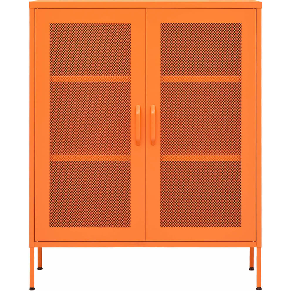 Vidaxl Storage Cabinet Orange 31.5"&quotX13.8"&quotX40"" Steel