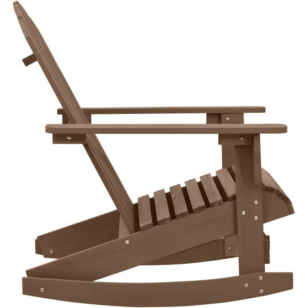 Vidaxl Patio Rocking Chair Wood Brown