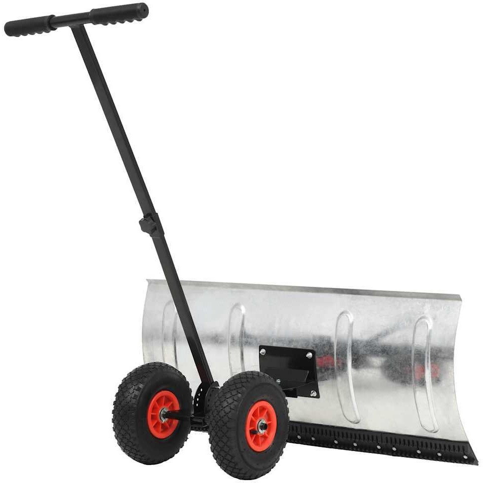 Vidaxl Manual Snowplough With Wheels 39.4"&quotX17.3""