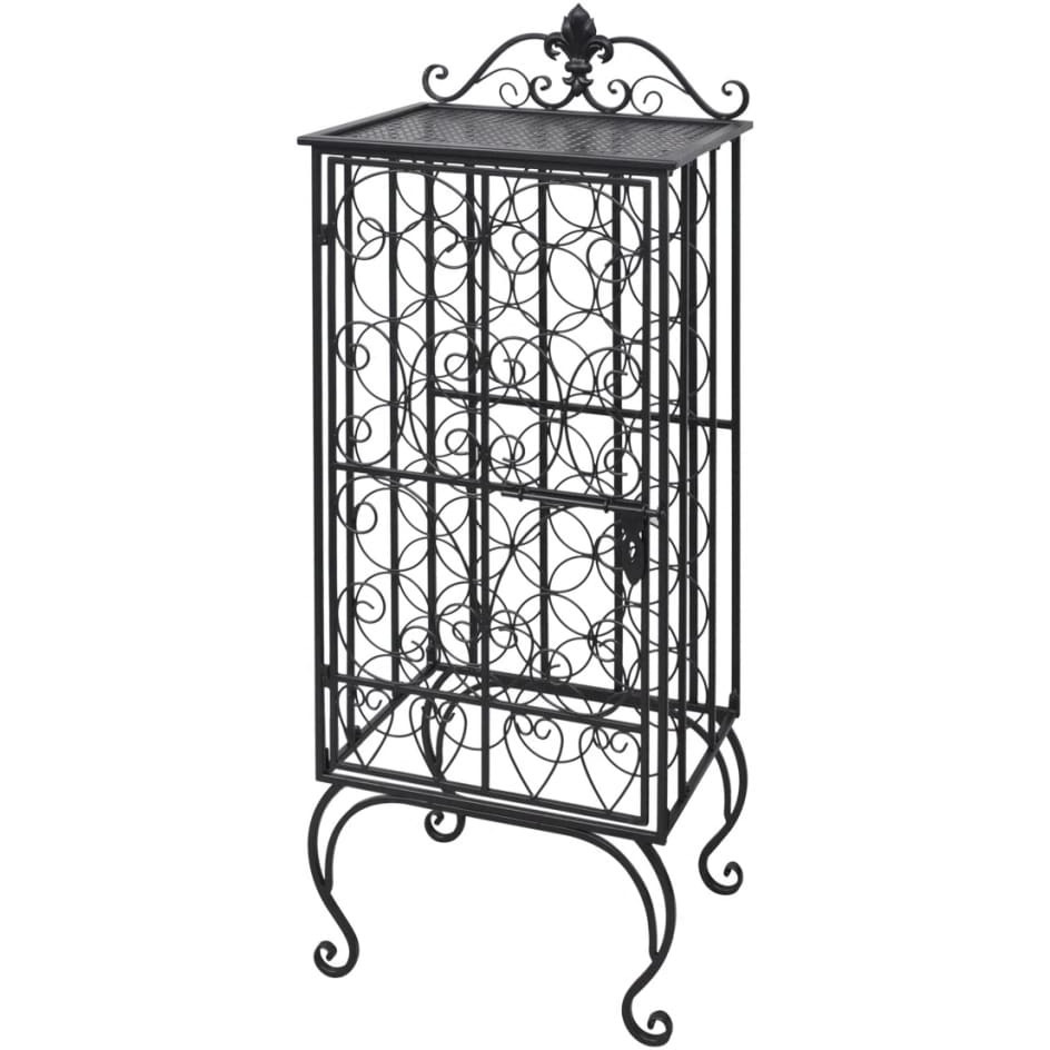 Vidaxl Wine Rack For 28 Bottles Metal