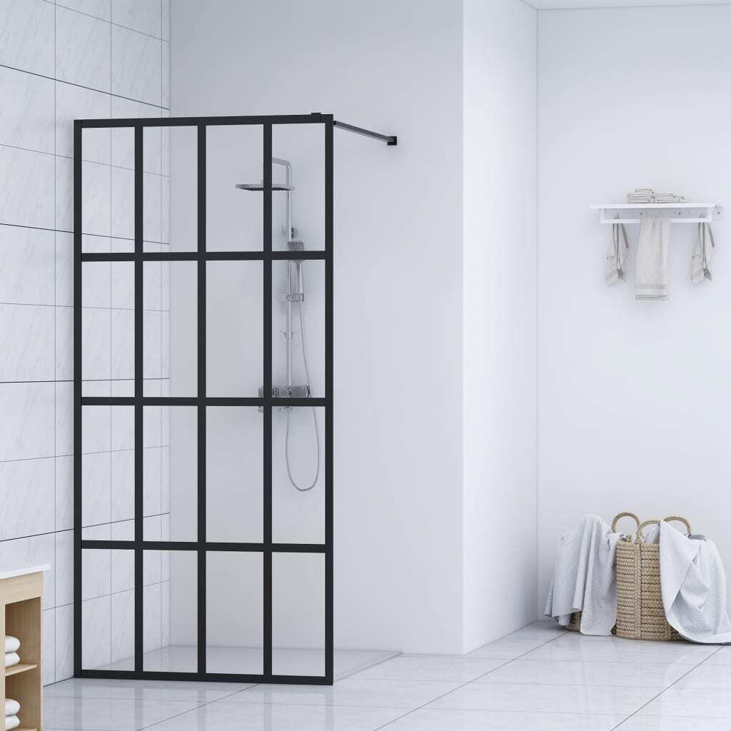 Vidaxl Walk-In Shower Screen Clear Tempered Glass 35.4"&quotX76.8""