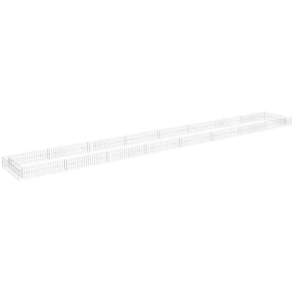 Vidaxl Gabion Raised Bed Galvanized Steel 315"&quotX39.4"&quotX7.9""