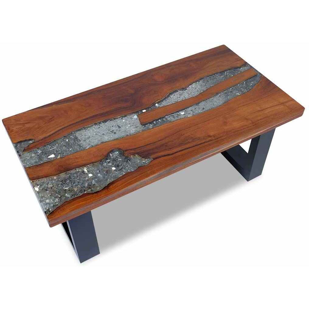 Vidaxl Coffee Table Teak Resin 39.4"&quotX19.7""