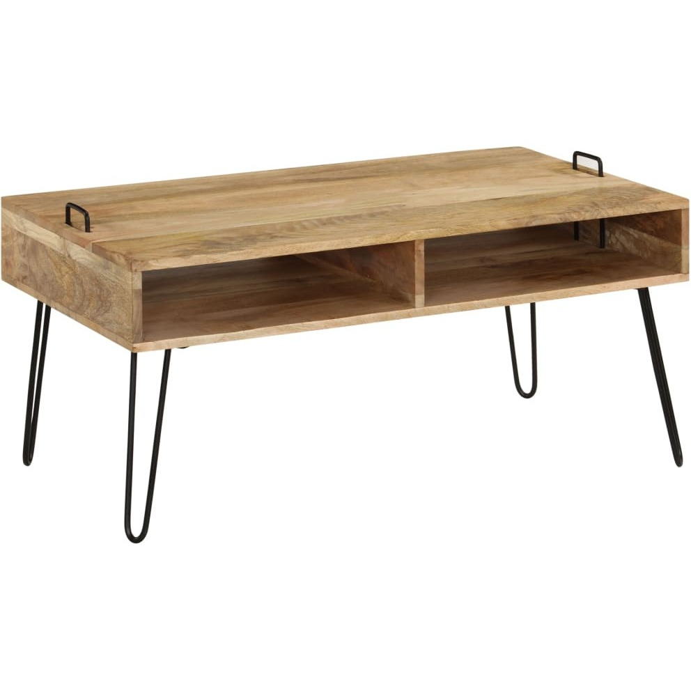 Vidaxl Coffee Table Solid Mango Wood 39.4"&quotX23.6"&quotX17.7""