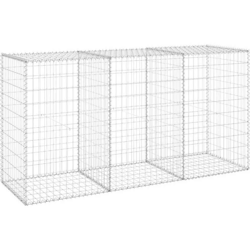 Vidaxl Gabion Wall With Covers Galvanized Steel 78.7"&quotX23.6"&quotX39.4""