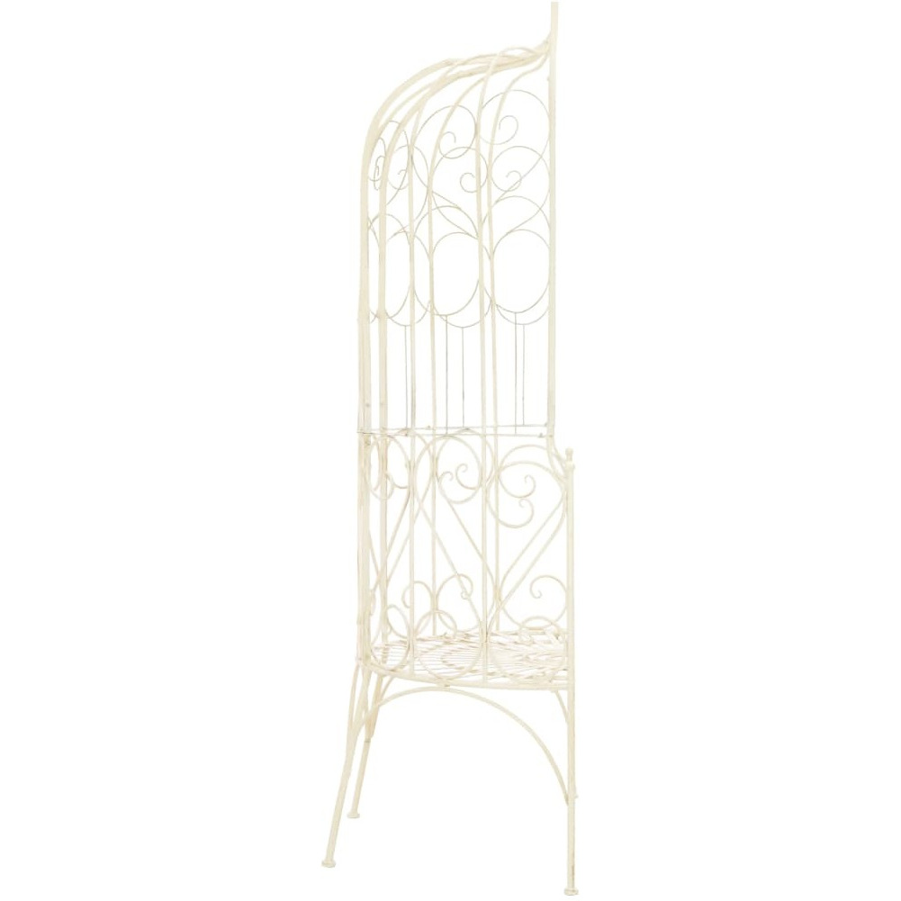 Vidaxl Patio Bench 37.4"" Iron Antique White