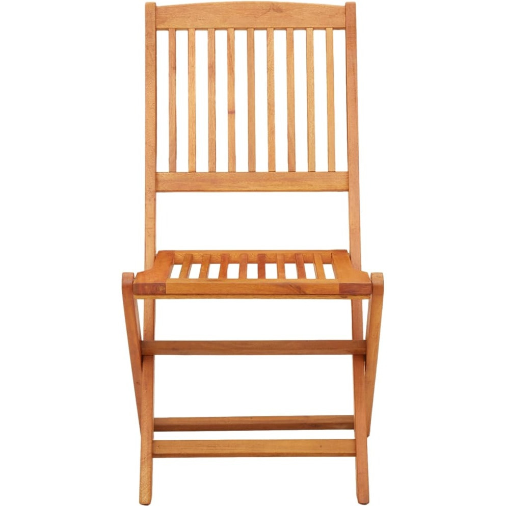 Vidaxl Folding Patio Chairs 2 Pcs Solid Eucalyptus Wood