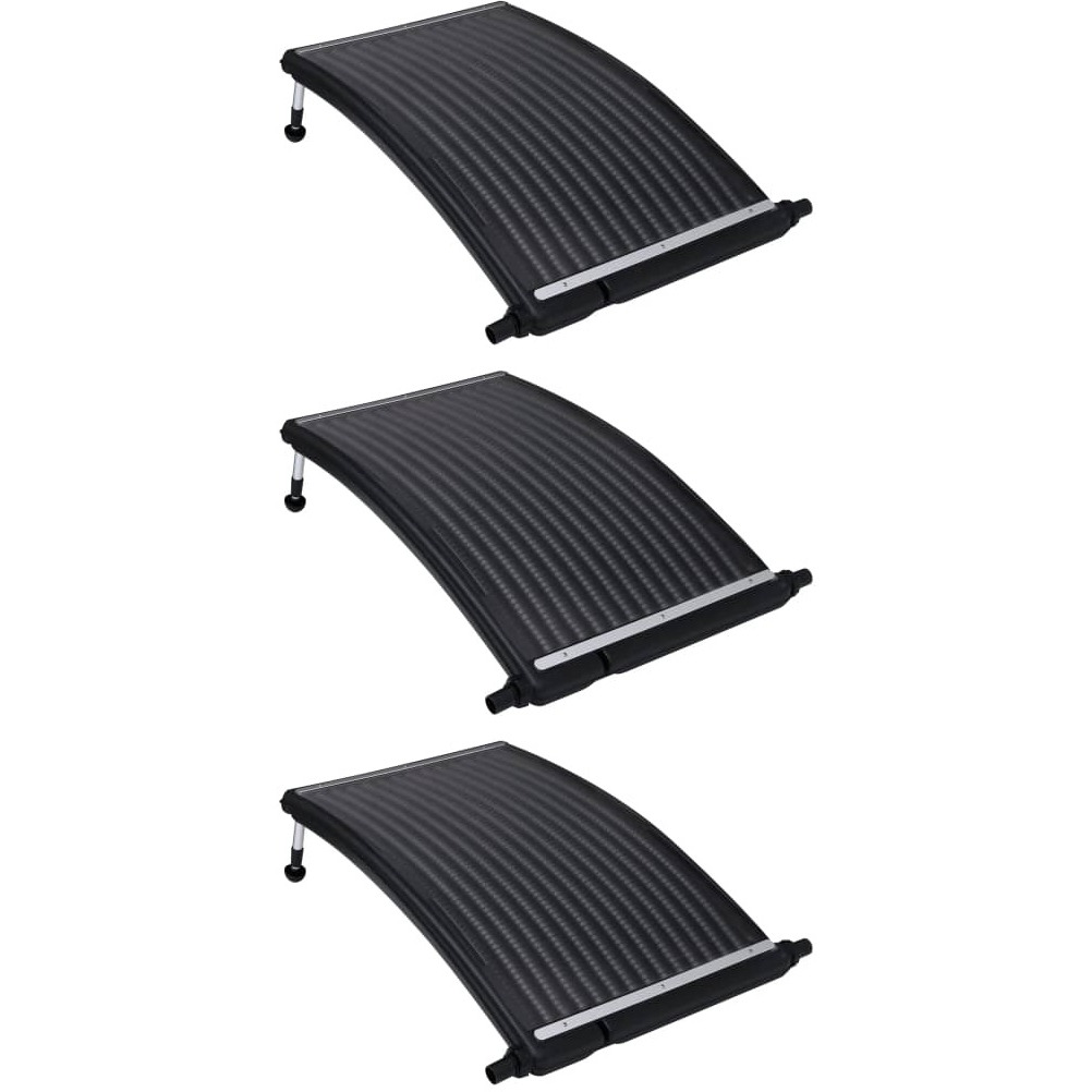 Vidaxl Curved Pool Solar Heating Panels 3 Pcs 43.3"&quotX25.6""