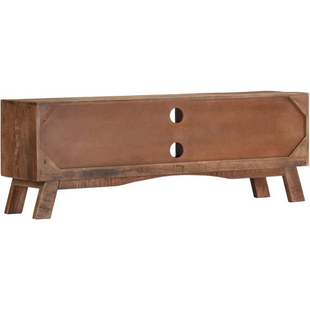 Vidaxl Tv Cabinet 43.3"&quotX11.8"&quotX15.7"" Rough Mango Wood