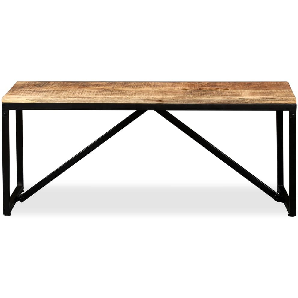 Vidaxl Bench Solid Mango Wood 43.3"&quotX13.8"&quotX17.7""