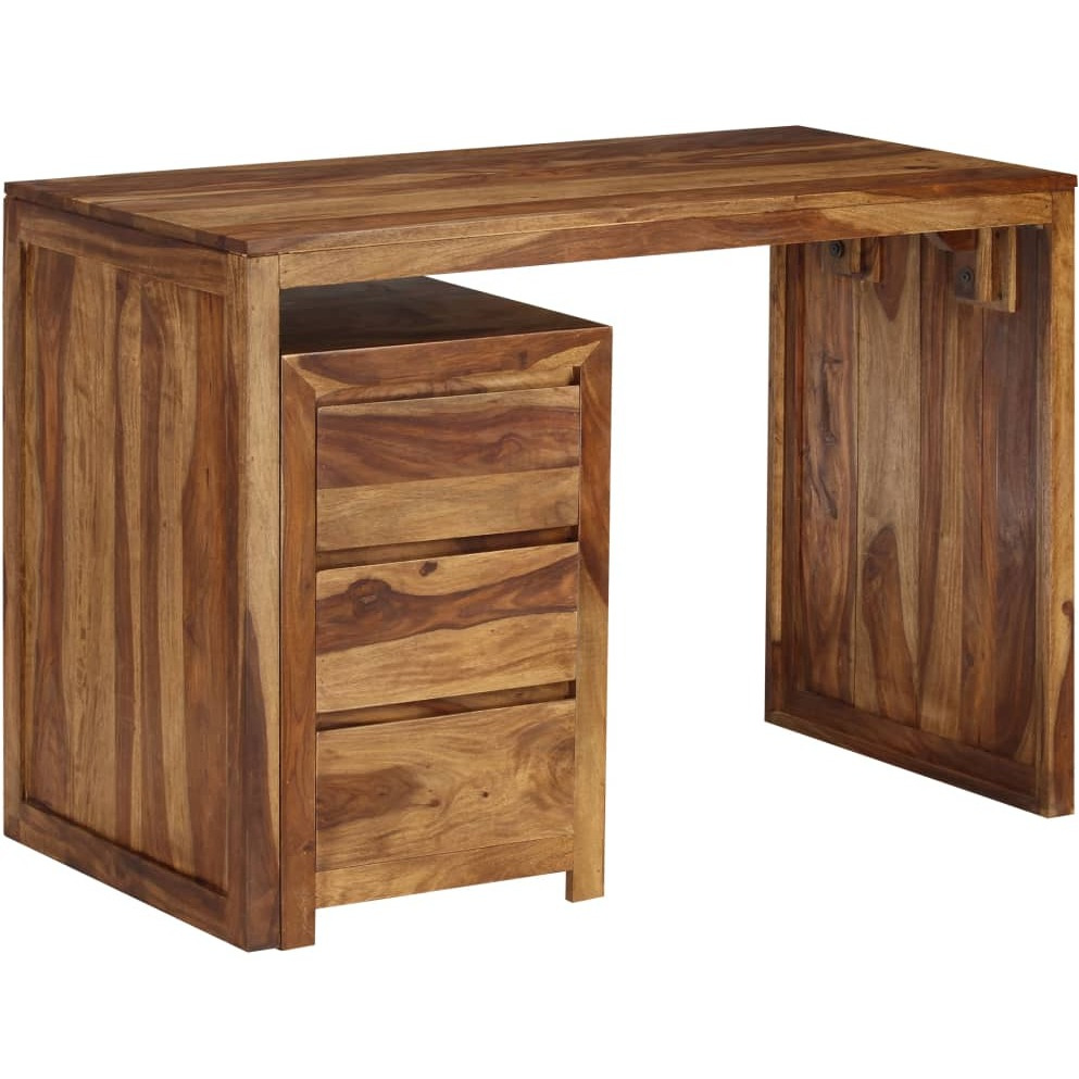 Vidaxl Writing Table Solid Sheesham Wood 43.3"&quotX21.7"&quotX29.9""