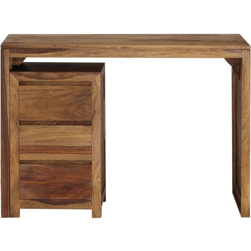 Vidaxl Writing Table Solid Sheesham Wood 43.3"&quotX21.7"&quotX29.9""