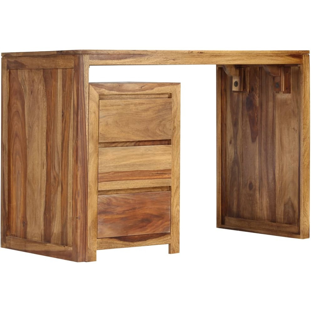 Vidaxl Writing Table Solid Sheesham Wood 43.3"&quotX21.7"&quotX29.9""