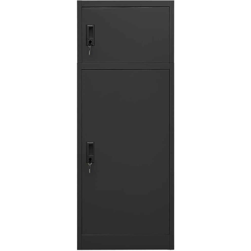 Vidaxl Saddle Cabinet Anthracite 20.9"&quotX20.9"&quotX55.1"" Steel