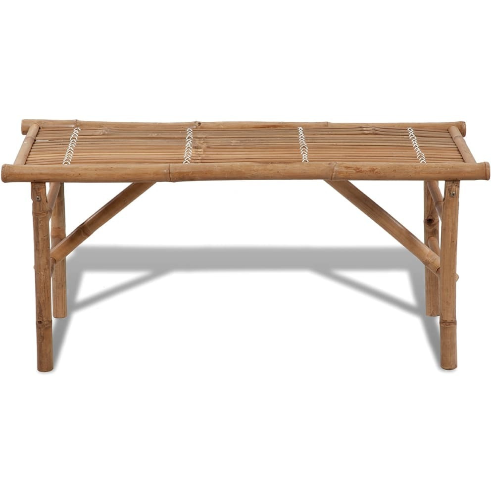Vidaxl Folding Patio Bench 46.5"" Bamboo
