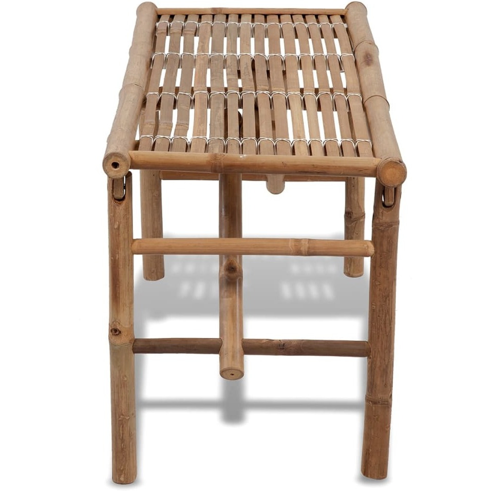 Vidaxl Folding Patio Bench 46.5"" Bamboo