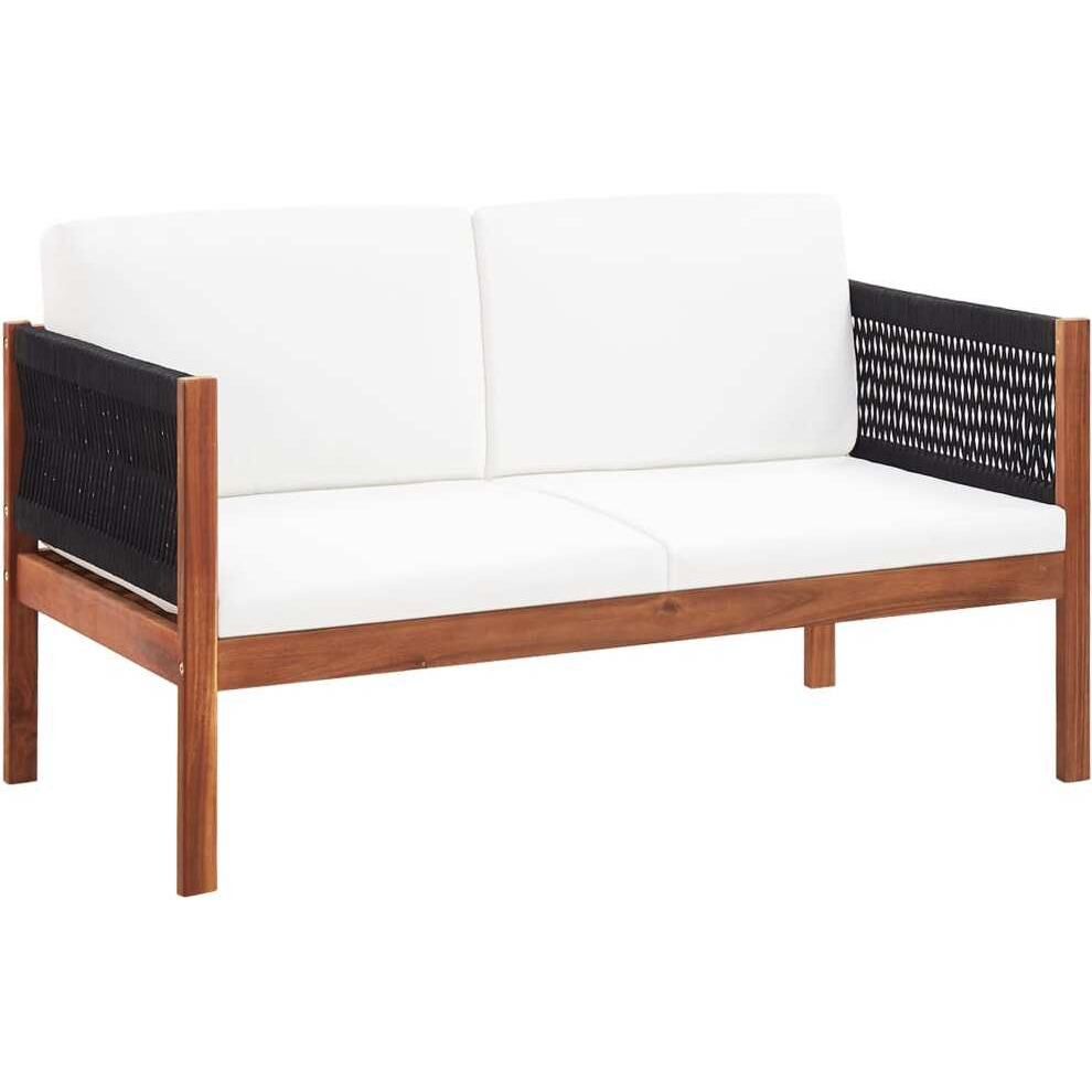 Vidaxl Patio Sofa 2-Seater Solid Acacia Wood