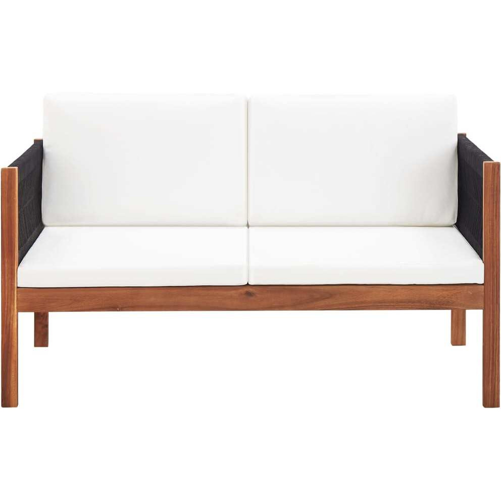 Vidaxl Patio Sofa 2-Seater Solid Acacia Wood