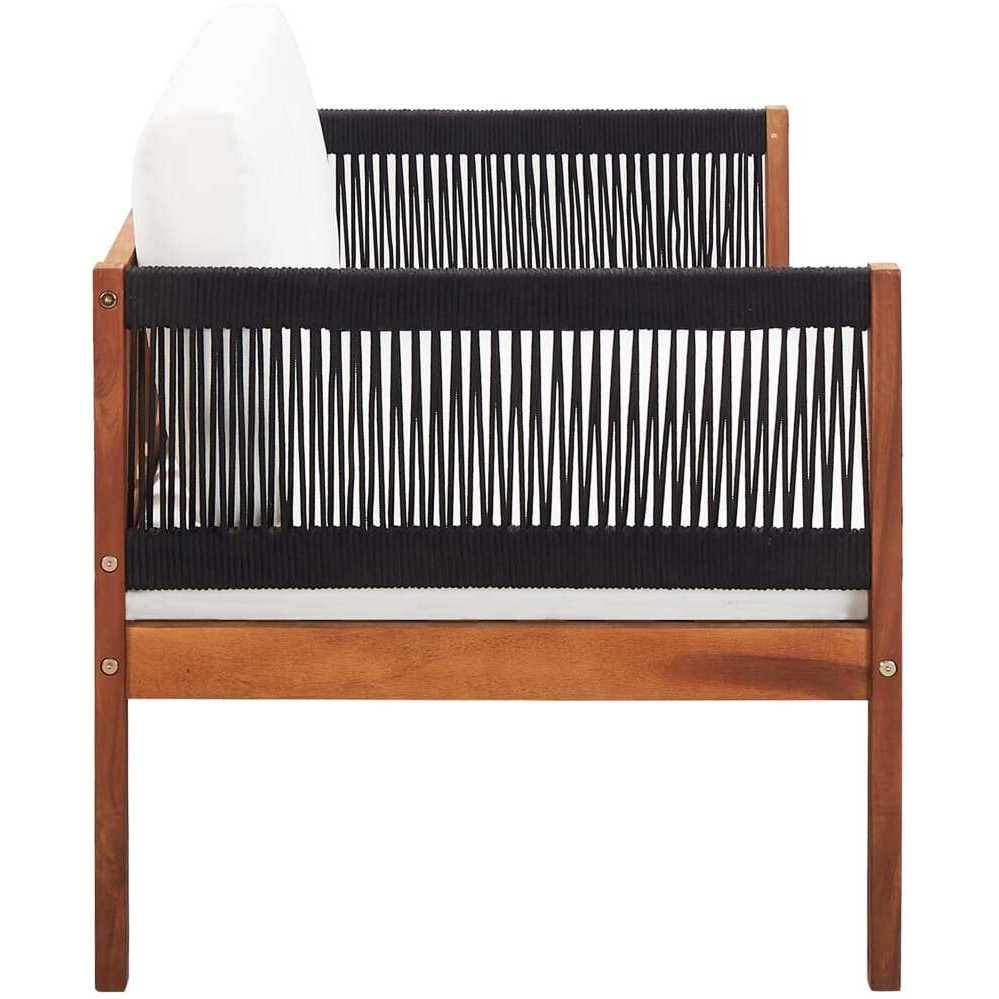 Vidaxl Patio Sofa 2-Seater Solid Acacia Wood