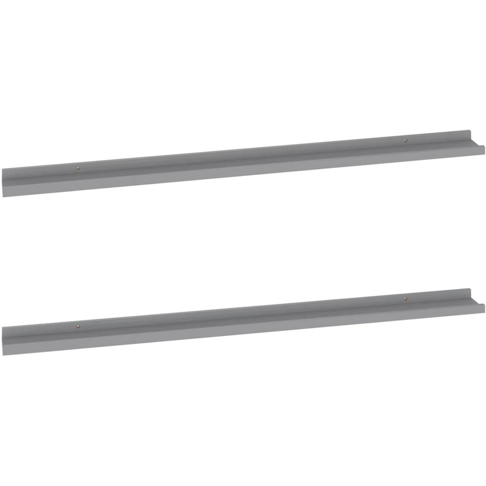 Vidaxl Wall Shelves 2 Pcs Gray 45.3"&quotX3.5"&quotX1.2""