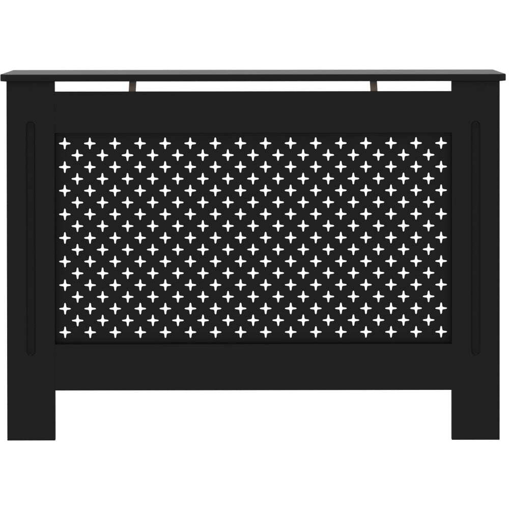 Vidaxl Radiator Cover Black 44.1"&quotX7.5"&quotX31.9"" Mdf