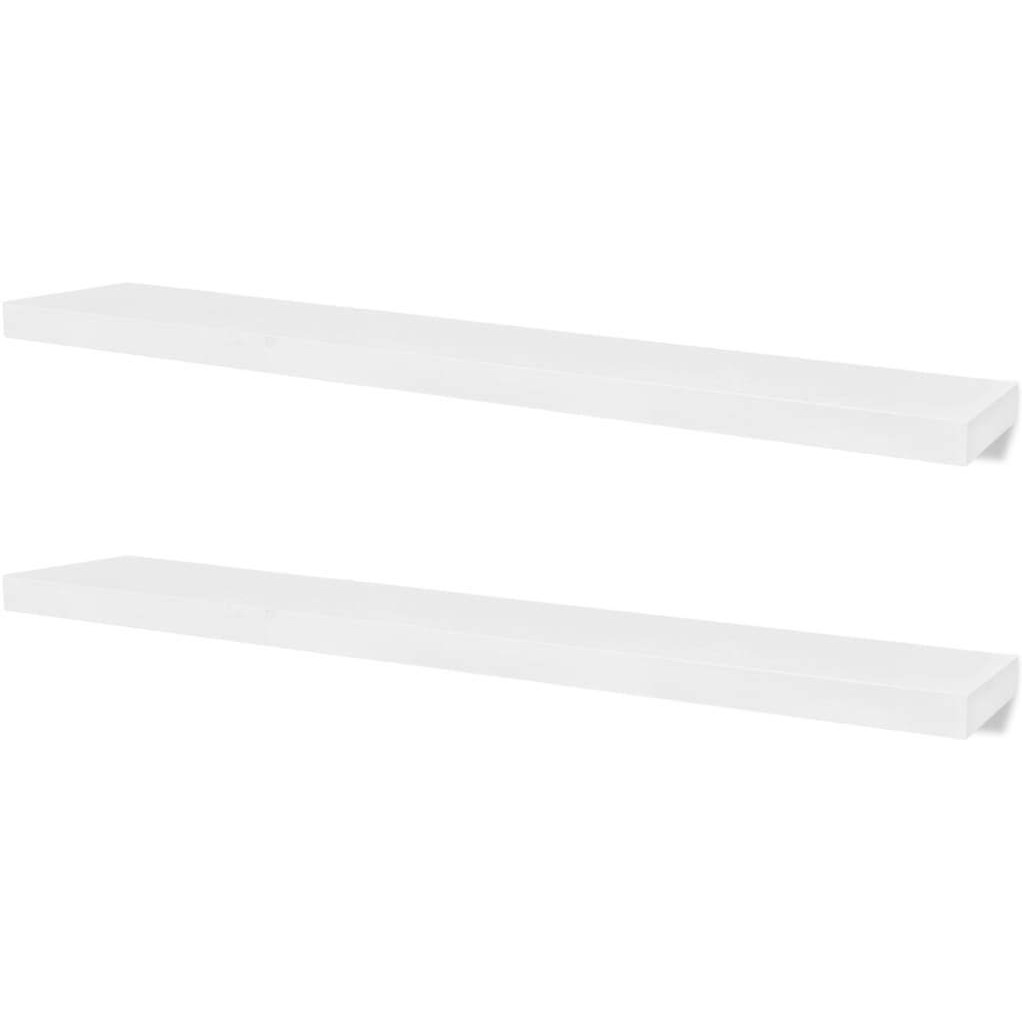 Vidaxl Wall Shelves 4 Pcs White 47.2""