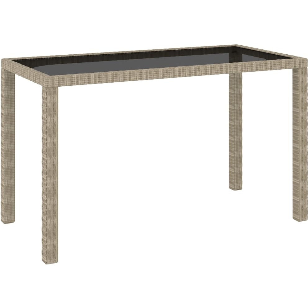 Vidaxl 6 Piece Patio Dining Set With Cushions Poly Rattan Beige