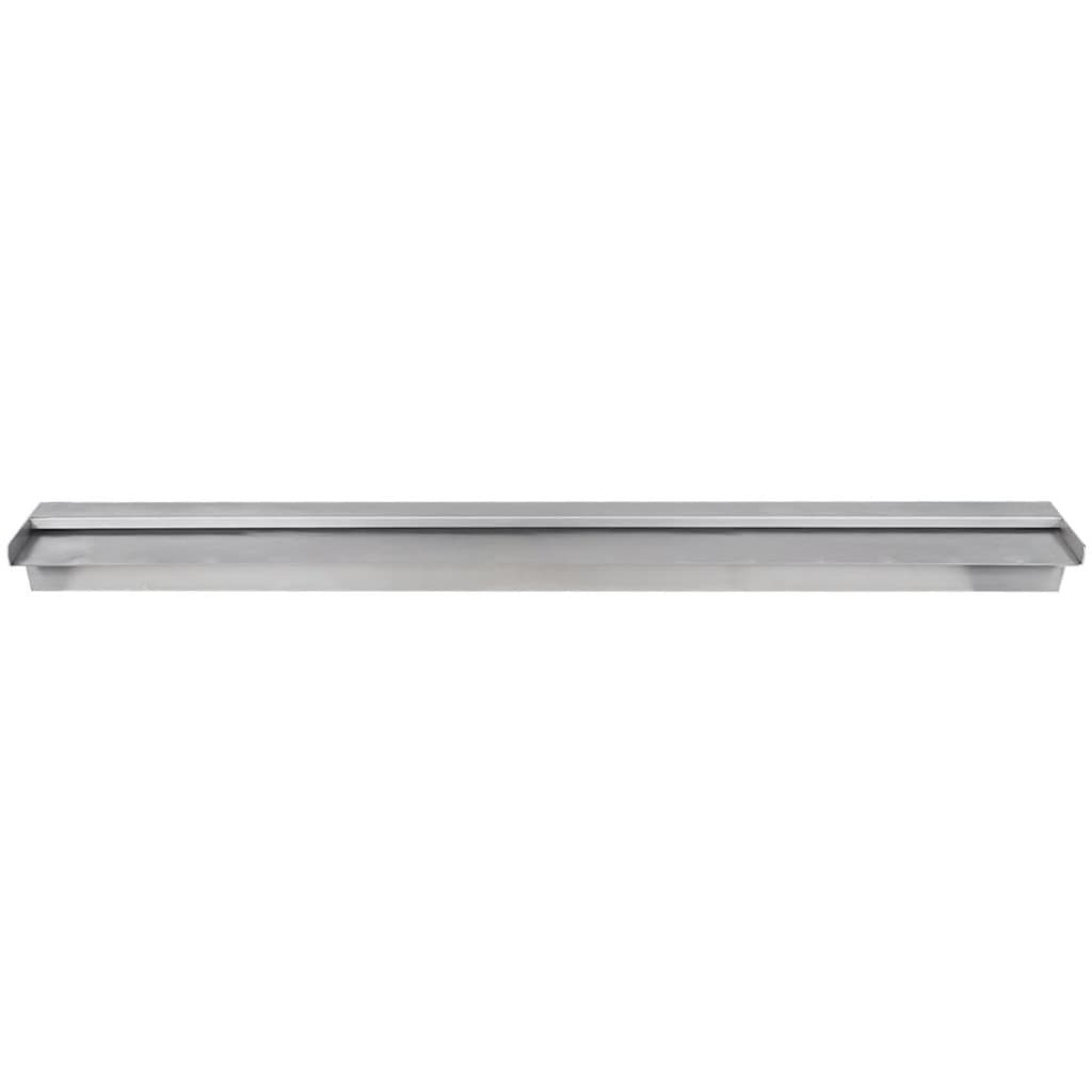 Rectangular Waterfall Pool Fountain Stainless Steel 47.2""