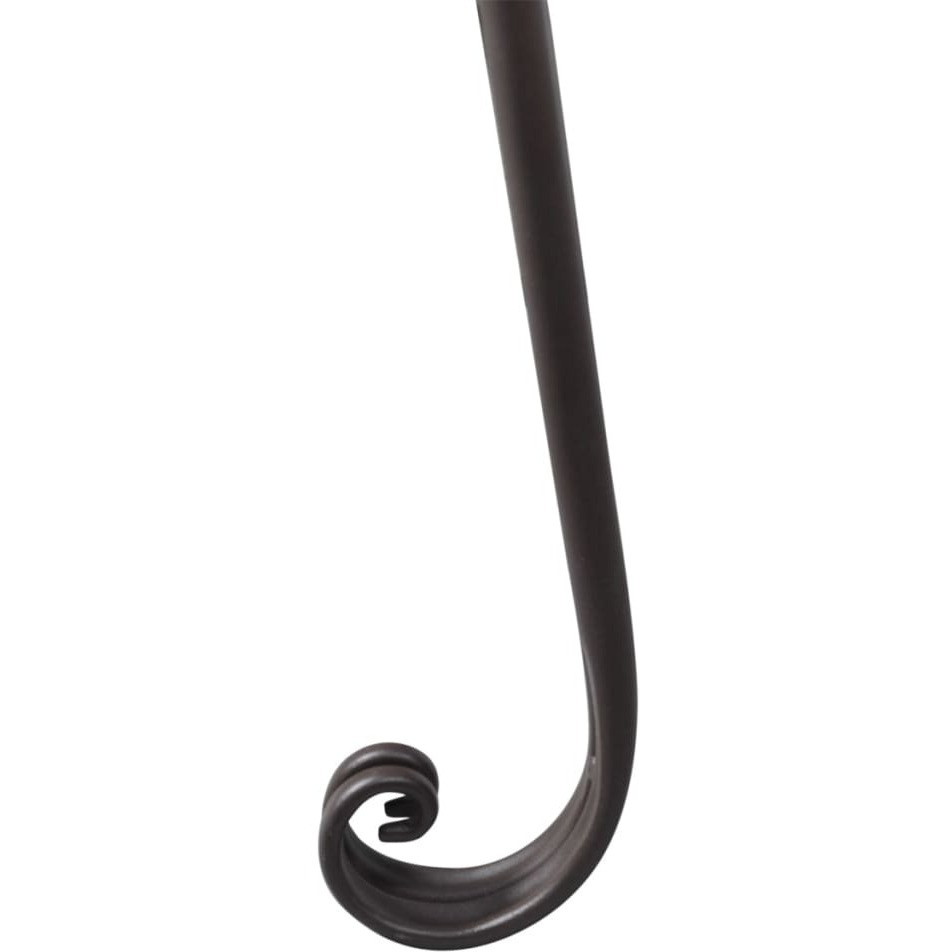Vidaxl Patio Chaise Lounge 50.4"" Steel Antique Brown
