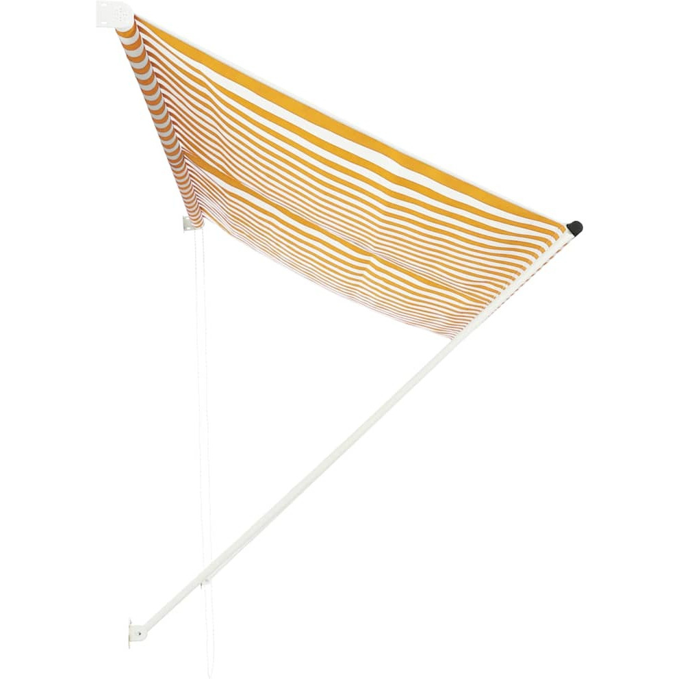 Vidaxl Retractable Awning 118.1"&quotX59.1"" Yellow And White